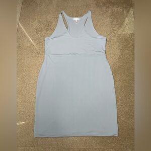 LEITH POWDER BLUE RACERBACK TANK DRESS SZ L NWOT